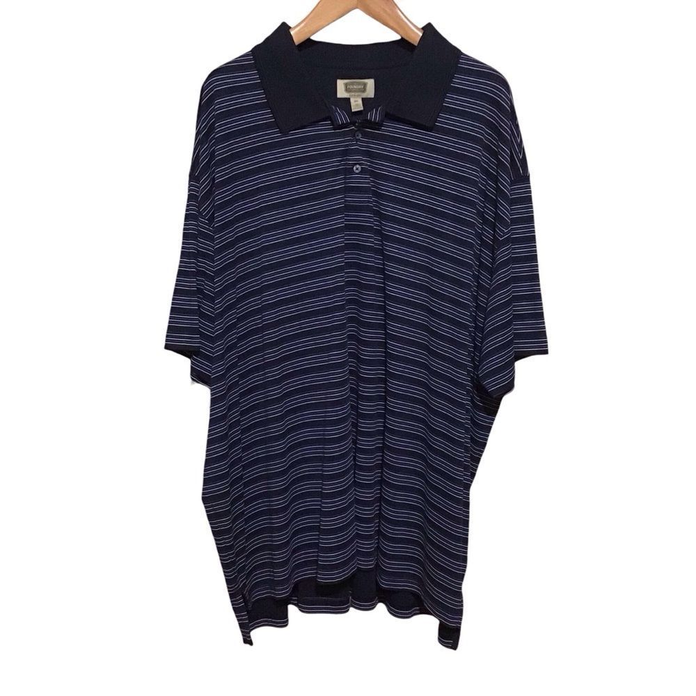 The Foundry Supply Company Quick-Dri Striped‎ Polo 5XL